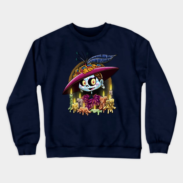 Catrina deluxe Crewneck Sweatshirt by Pingolito